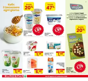 Volantino Eurospar Pagina 8: Skyr bianco €1,99, Stracchino Oggi Puoi GRANAROLO €1,69