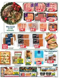 Pick n Pay catalogue week 34 Page 3: Rotisserie whole chicken €170,00, Fresh skinless chicken breast fillets €79,99