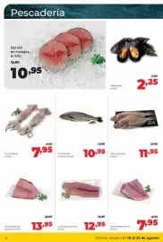 Folleto Alimerka semana 34 Página 2: Alimerka - morros de bonito €7,95, Pota fresca €7,95