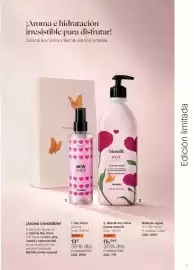 Folleto Yanbal Página 17: Única colonia €13,00, Yanbal biomilk soy única crema corporal €15,50