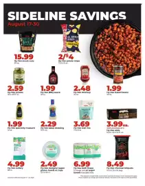 Hy-Vee weekly ad week 34 Page 17: Hy-Vee specialty mustard €1,99, Hy-Vee salad dressing €2,29