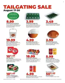 Hy-Vee weekly ad week 34 Page 18: Farberware snacklebox €18,99, Team slim can Koozies €4,99