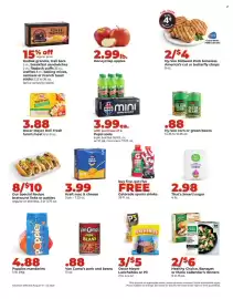 Hy-Vee weekly ad week 34 Page 2: Oscar Mayer Lunchables or P3 €5,00, Poppies mandarins €4,88