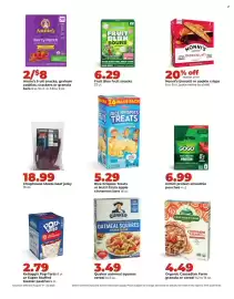 Hy-Vee weekly ad week 34 Page 20: Quaker oatmeal squares cereal €3,49, Kellogg's rice krispies treats €5,29