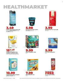 Hy-Vee weekly ad week 34 Page 30: Califia plant-based half & half €3,49, Legendary Foods protein snacks €10,99
