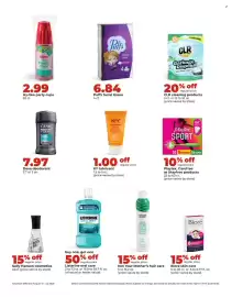 Hy-Vee weekly ad week 34 Page 36: Dove deodorant €7,97, Puffs facial tissue €6,84