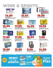 Hy-Vee weekly ad week 34 Page 39: Budweiser €19,99, Angry Orchard, Dogfish Head Brewery or Samuel Adams €17,99