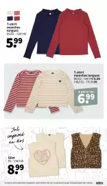 Catalogue Wibra semaine 34 page 12: T-shirt manches longues €6,99, KIDS T-shirt manches longues €5,99