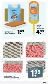 Catalogue Wibra semaine 34 page 4: Swiffer kit de démarrage €4,99, Wibra Éponges €1,49