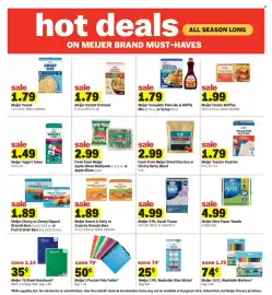 Meijer weekly ad week 34 Page 14: Meijer Cereal €1,79, Meijer Frozen Waffles €1,99