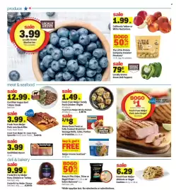 Meijer weekly ad week 34 Page 2: Locally Grown Green Bell Peppers €0,79, Certified Angus Beef T-Bone Steak €12,99