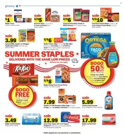 Meijer weekly ad week 34 Page 3: Sargento Shredded, Chunk or Sliced Cheese €6,00, Coffee mate Creamer €5,99
