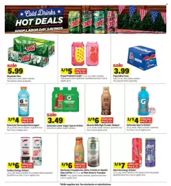 Meijer weekly ad week 34 Page 31: Pepsi Mini Cans €3,99, Muscle Milk High Protein Shakes €6,00