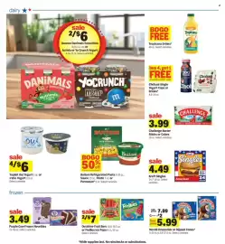 Meijer weekly ad week 34 Page 7: Yoplait Oui Yogurt or :ratio Yogurt €1,50, Nestlé Drumstick or Dipped Cones €5,99