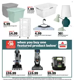 Meijer weekly ad week 34 Page 5: Havenstay 30 Ct. Plastic Tube Hangers €4,99, Sterilite 2-Bushel Laundry Basket €7,99