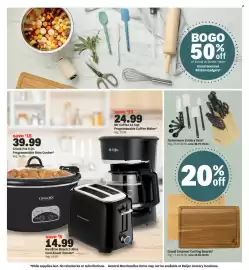 Meijer weekly ad week 34 Page 6: Mr. Coffee 12 Cup Programmable Coffee Maker €24,99