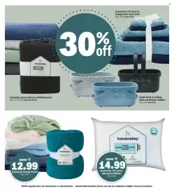 Meijer weekly ad week 34 Page 8: Havenstay Sherpa Throw €12,99, Havenstay 2 Pk. Down Alternative Pillows €14,99