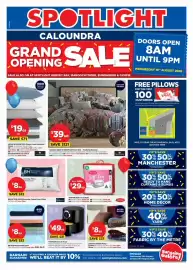Spotlight catalogue Page 1: Thomson 4.5L Air Fryer €49,00, Tontine Soft & Cosy Quilt €29,00