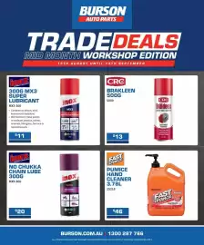 Burson Auto Parts catalogue Page 1: Inox Super Lubricant €11,00, Fast Orange Pumice Hand Cleaner €46,00
