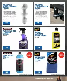 Burson Auto Parts catalogue Page 3: Towball Cover Plastic Black €5,00, Towballs 50mm Chrome Finish €11,00