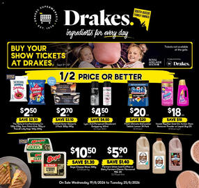 Drakes catalogue week 34 Page 20: The Natural Confectionery Co Snakes €2,50, Wicked Sister Desserts €270,00