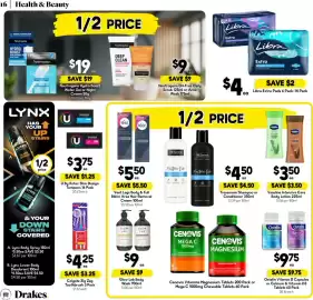 Drakes catalogue week 34 Page 16: Libra Extra Pads €4,00, Ostelin Vitamin D Capsules or Calcium & Vitamin D3 Tablets €9,75