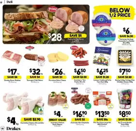 Drakes catalogue week 34 Page 4: Primo Cocktail or Thin Franks Skin On €6,50, Australian Mini Chipolatas €16,90