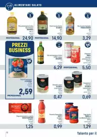 Volantino Talento Professional Store Pagina 10: Olio extravergine di oliva DESANTIS €6,29, Pelati di pomodoro La Rosina €2,59