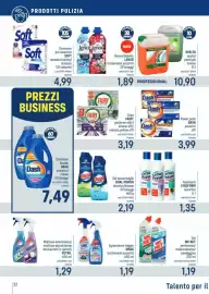 Volantino Talento Professional Store Pagina 22: Gel lavastoviglie DUAL POWER €1,99, Caps Fairy platinum allin1 €3,19