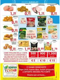 Volantino Supermercati Spesa Mia Pagina 8: Orogel Fagiolino Valentino €2,40, Trancio di pesce spada €1,10