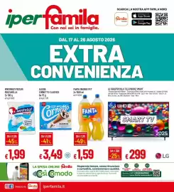Volantino IperFamila Pagina 1: LG 55UA751COLA TELEVISORE SMART €299,00, Cornetto Classico €3,49