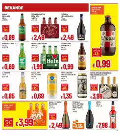 Volantino IperFamila Pagina 19: Heineken birra originale €1,99, Maschio Prosecco D.O.C. €3,99