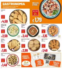 Volantino IperFamila Pagina 8: Focaccina con tacchino €2,99, Caciucco alla livornese Belli Pronti €3,49