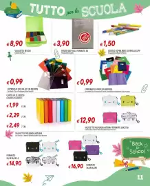 Volantino Galassia Pagina 11: Valigetta polionda mitama €12,90, Cartella 3L dorso colori assortiti €1,99