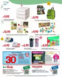 Volantino Galassia Pagina 12: Lunch Box 2 Scomparti €4,90, Bottiglia Termica €6,90
