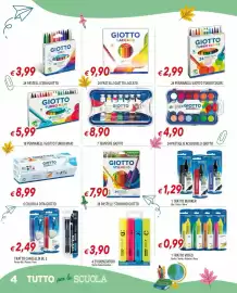 Volantino Galassia Pagina 4: Evidenziatori Tratto Video Emotion €3,90, 7 tempera giotto €8,90