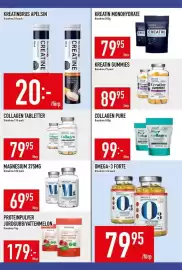 Matdax reklamblad vecka 34 Sida 15: Kreatinbrus apelsin €20,00, Kreatin monohydrate biosalma €79,95