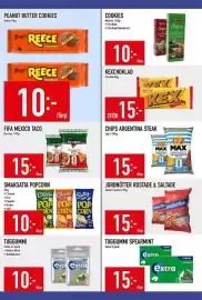 Matdax reklamblad vecka 34 Sida 16: Peanut butter cookies reece €10,00, Cookies €10,00