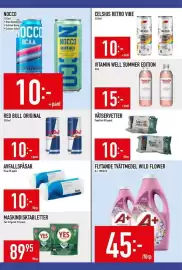 Matdax reklamblad vecka 34 Sida 17: Nocco €10,00, Red bull original €10,00