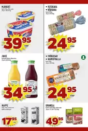 Matdax reklamblad vecka 34 Sida 18: MJUKOST €39,95, Vetekaka rågkaka €24,95