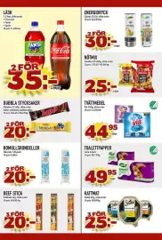 Matdax reklamblad vecka 34 Sida 21: Läsk €35,00, Energidryck €30,00