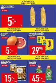 Matdax reklamblad vecka 34 Sida 3: Färska majskolvar tyskland €5,00, Banana choc style 3-p €29,95