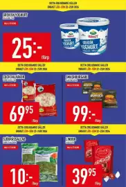 Matdax reklamblad vecka 34 Sida 5: Grekisk yoghurt arla köket €25,00, Smashburgare fådd man €99,00