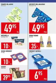 Matdax reklamblad vecka 34 Sida 9: Edamer vällagrad €49,95, Greveost mellanlagrad €49,95