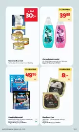 MatArket reklamblad vecka 34 Sida 19: Via flytande tvättmedel €39,95, Smart Pets Hundmat Paté €8,00