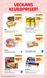 MatArket reklamblad vecka 34 Sida 7: Leröy panerad sejfilé €49,95, Glass Banana Split €29,95
