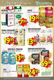 Matvärlden Tensta reklamblad vecka 34 Sida 4: Mjölk €7,95, Juice €19,95