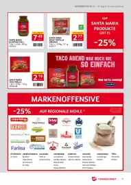 Transgourmet Flugblatt woche 35 Seite 21: Santa Maria Green Jalapeno €7,49, Santa Maria Wrap Tortilla Original €2,77