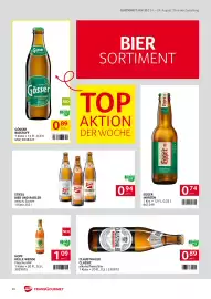 Transgourmet Flugblatt woche 35 Seite 26: Hopf Helle Weisse €1,09, Stiegl Bier und Radler €0,94