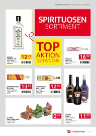 Transgourmet Flugblatt woche 35 Seite 27: Johnnie Walker Red Label €13,59, Baileys Likör €11,99